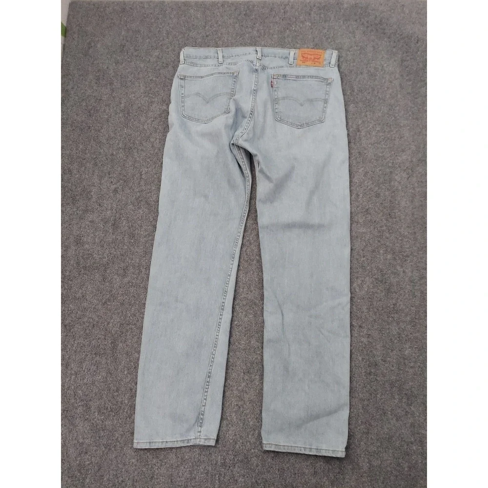 Lot 2 LEVIS 505 Jeans Men 38x34 Dark & Light Wash Regular Fit Straight Leg Denim